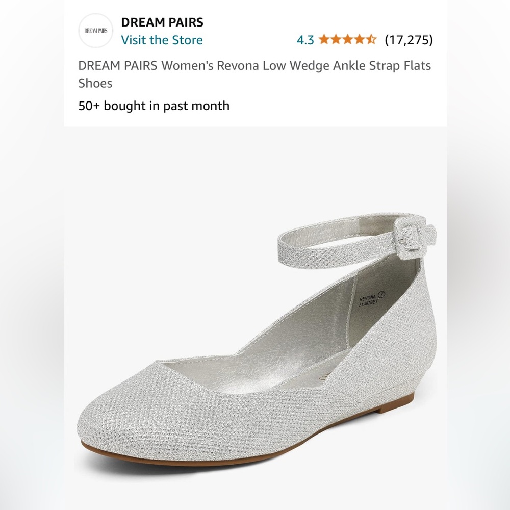 Revona low wedge ankle strap flats